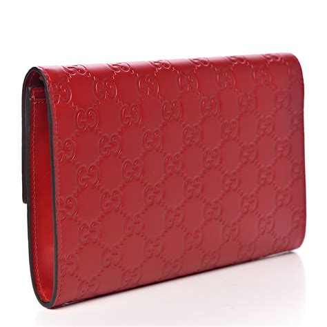 gucci clutch red|gucci guccissima clutch.